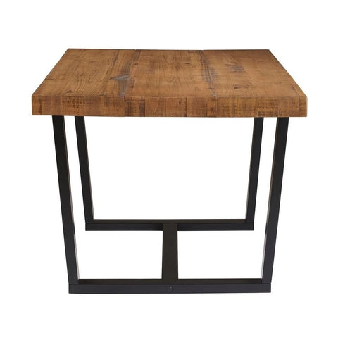 Rustic Oak Distressed Solid Wood Dining Table | Farmhouse Kitchen Furniture – Oakvello