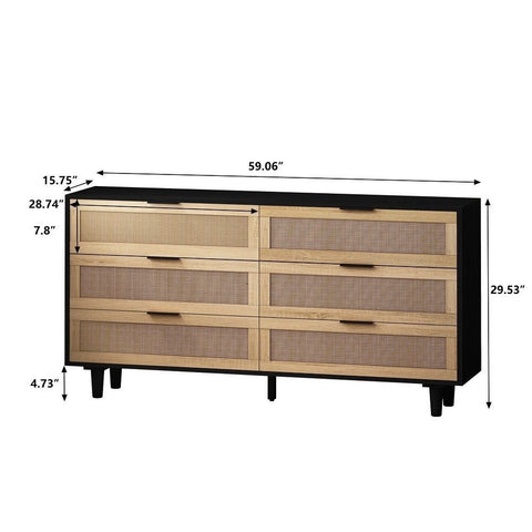 Black Solid Wood Storage Cabinet | Bedroom Furniture – Oakvello