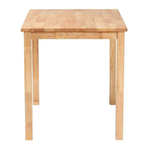 43-Inch Natural Brown Finish Solid Wood Dining Table | Kitchen Furniture – Oakvello
