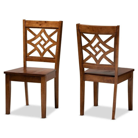 Modern Contemporary Dining Chair Set of 2 | Solid Wood Kitchen Seating – Oakvello