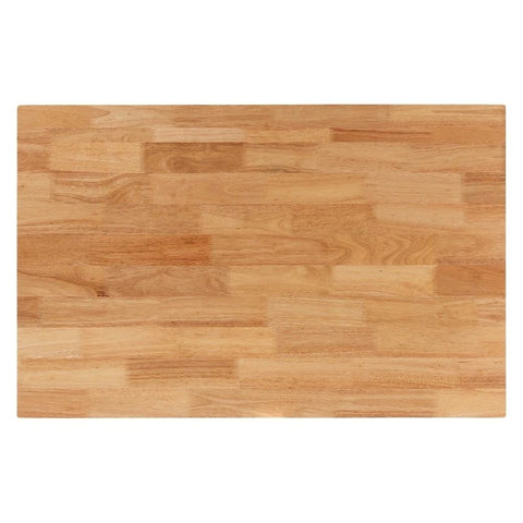 43-Inch Natural Brown Finish Solid Wood Dining Table | Kitchen Furniture – Oakvello
