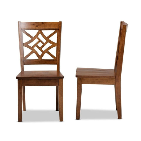 Modern Contemporary Dining Chair Set of 2 | Solid Wood Kitchen Seating – Oakvello