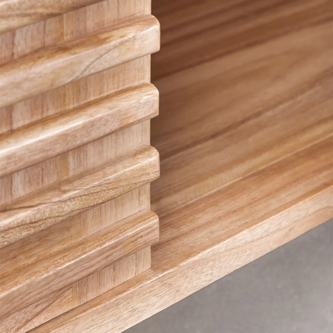 Deleyna Solid Wood Sideboard | Living Room Storage Cabinet – Oakvello