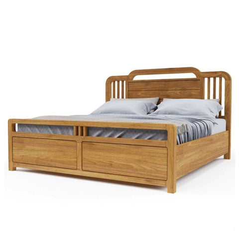 Solid Wood Bed | Sturdy Hardwood Bedroom Furniture – Oakvello