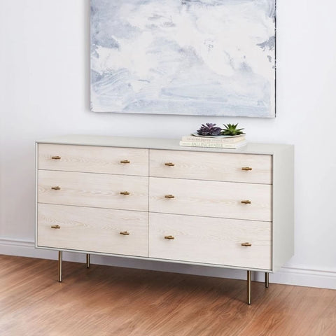 6-Drawer Solid Wood Dresser | Large Bedroom Storage Chest – Oakvello