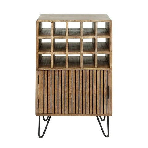 Solid Wood Wine Cabinet | Handcrafted Home Bar Storage Furniture – Oakvello