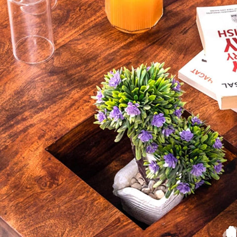 Stylish Solid Sheesham Wood Coffee Table | Living Room Centre Table – Oakvello