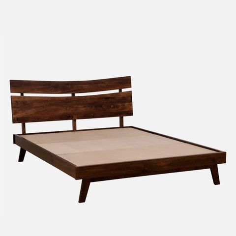 Ajmeri Classic Solid Mango Wood Bed | Timeless Bedroom Furniture – Oakvello
