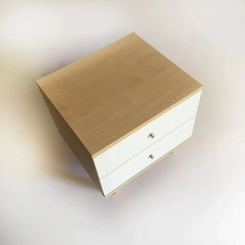 Multi-Drawer Box Design Solid Wood Bedside Table | Bedroom Nightstand – Oakvello