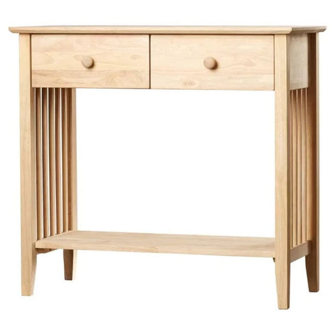 2-Drawer Solid Wood Console Table | Entryway & Hallway Furniture – Oakvello