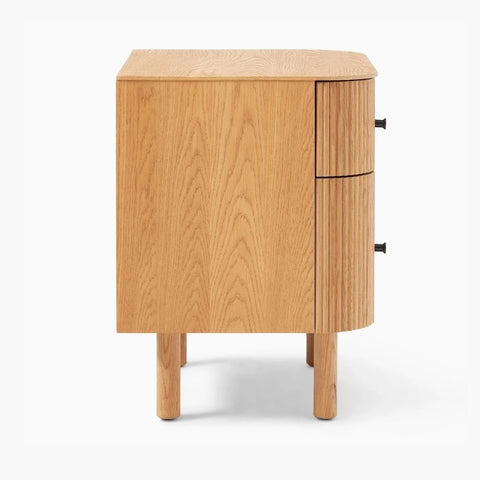 Unique Solid Wood Bedside Table | Statement Bedroom Nightstand – Oakvello