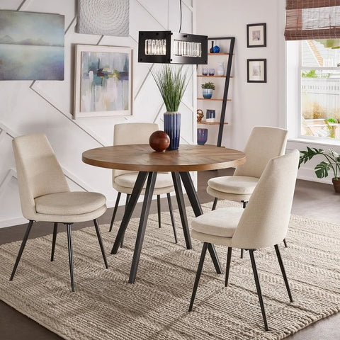 Oak Finish Solid Wood Dining Table | Classic Kitchen Furniture – Oakvello