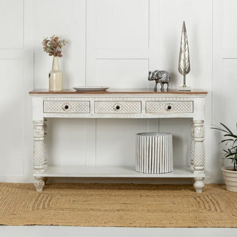 Handcrafted Solid Wood Console Table | Heritage Entryway Furniture – Oakvello