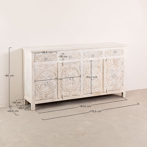 Wooden Sideboard with Drawers Dimma Style