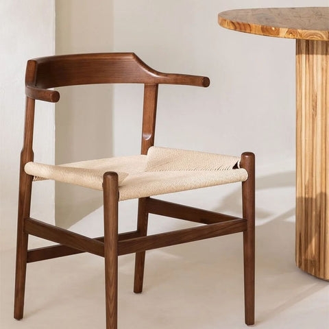 Noel Solid Wood Dining Chair | Classic Kitchen Seating – Oakvello