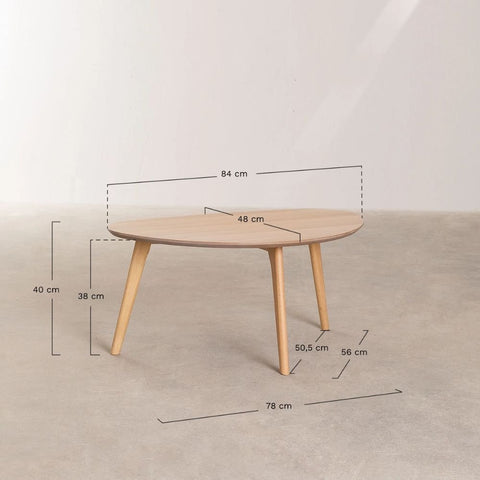 Yavik Solid Wood Coffee Table | Living Room Centre Table – Oakvello