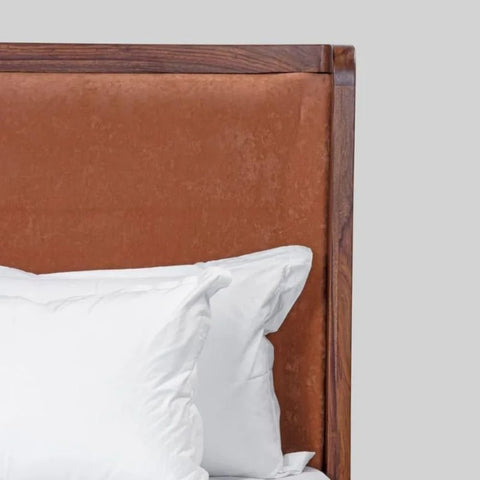 Jodhpur Solid Wood Bed with Cane | Handcrafted Rattan Bedroom Furniture – Oakvello