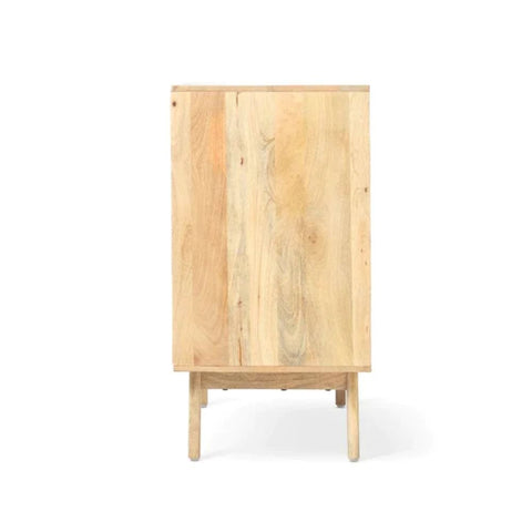 Rattan & Solid Wood Chest of Drawers | Boho Bedroom Storage Dresser – Oakvello