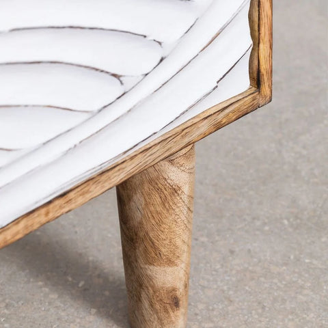 Solid Mango Wood Bedside Table | Warm Finish Bedroom Nightstand – Oakvello