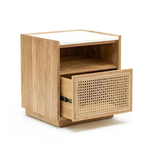Stylish Solid Wood Bedside Table | Premium Bedroom Nightstand – Oakvello