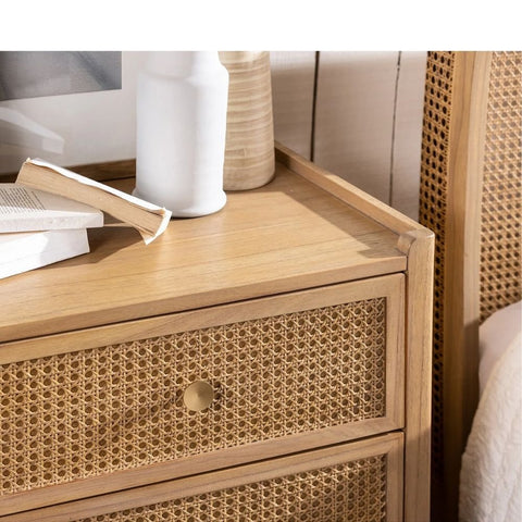 Solid Wood 6-Drawer Chest of Drawers | Bedroom Storage Dresser – Oakvello