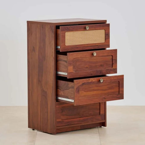 4-Drawer Solid Wood Chest of Drawers | Bedroom Storage Dresser – Oakvello