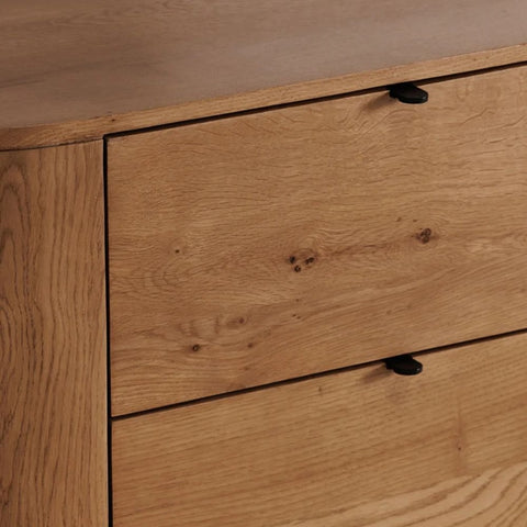 3-Drawer Solid Mango Wood Chest | Bedroom Storage Dresser – Oakvello