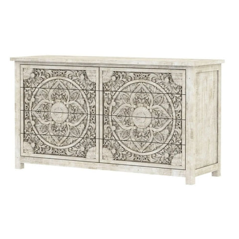 Solid Wood 8-Drawer Chest | Large Bedroom Storage Dresser – Oakvello