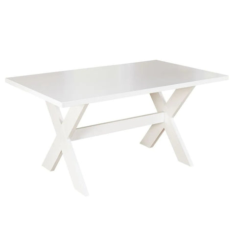 Sumner X-Base Solid Wood Dining Table | Simple Living Kitchen Furniture – Oakvello