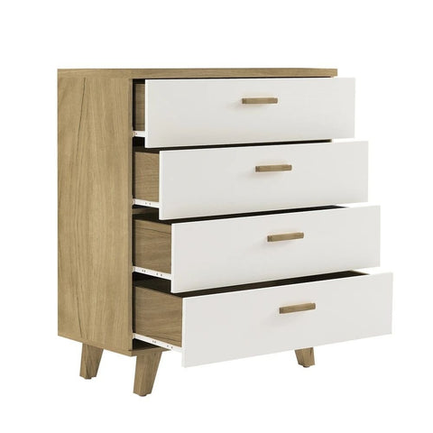 Solid Wood 4-Drawer Cabinet | Bedroom & Living Room Storage – Oakvello