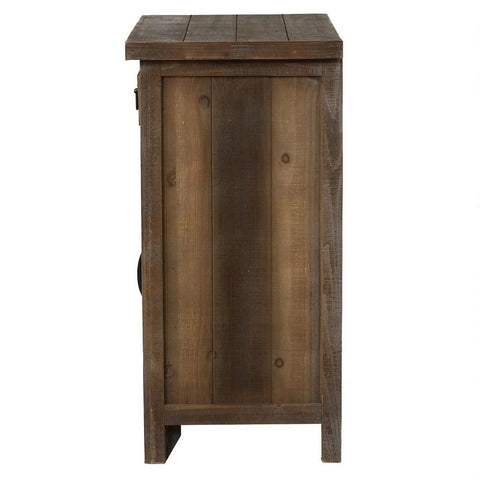 Solid Wood Wine & Storage Cabinet | 1 Drawer & 1 Door Home Bar Furniture – Oakvello
