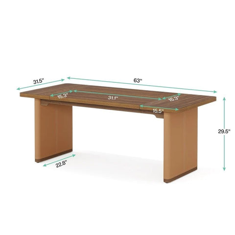 Solid Wood Top Dining Table | Kitchen & Living Room Furniture – Oakvello