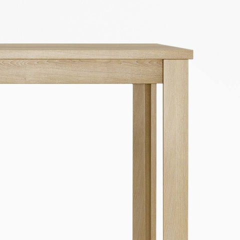 Natural Rectangular Solid Wood Dining Table | Seats 6-8 | Kitchen Furniture – Oakvello