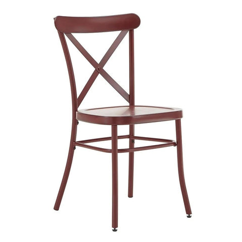 Metal Dining Chair Set of 2 | Industrial Style Kitchen Seating – Oakvello