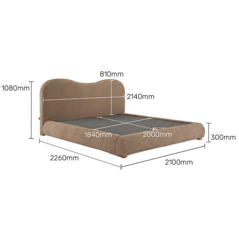Haven Wingback Storage Bed