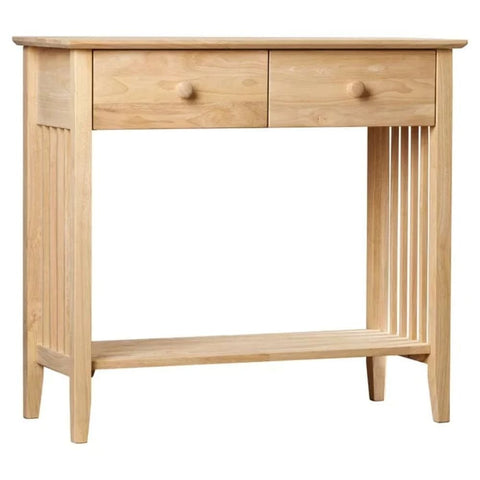 2-Drawer Solid Wood Console Table | Entryway & Hallway Furniture – Oakvello