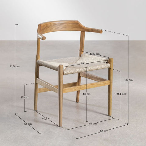 Noel Solid Wood Dining Chair | Classic Kitchen Seating – Oakvello