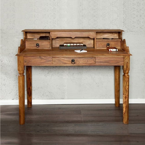 Jaipur Solid Wood Study Table with 3 Drawers | Home Office Writing Desk – Oakvello