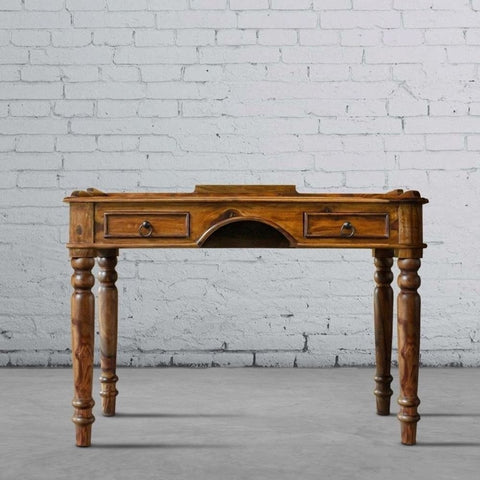 Solid Sheesham Wood Study Table | Home Office Writing Desk – Oakvello
