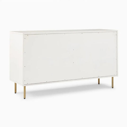 White Solid Mango Wood Dresser | Painted Bedroom Storage Chest – Oakvello