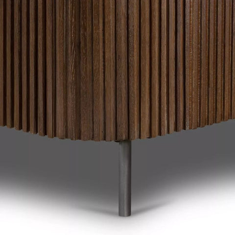 Ajmeri Fletcher Solid Wood Bed | Premium Handcrafted Bedroom Furniture – Oakvello
