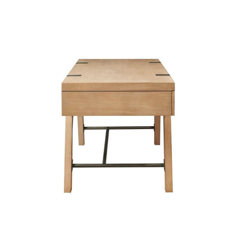 Natural Solid Wood Writing Desk | Home Office Furniture – Oakvello