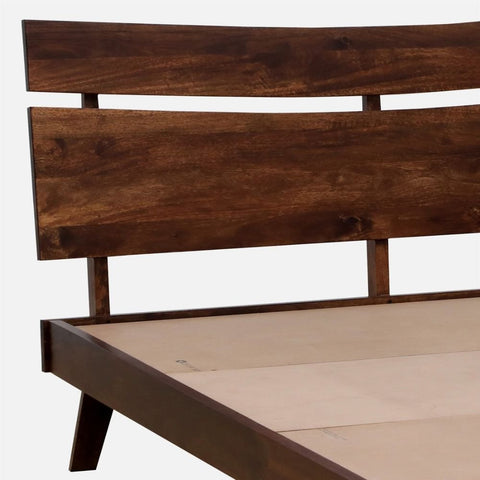 Ajmeri Classic Solid Mango Wood Bed | Timeless Bedroom Furniture – Oakvello