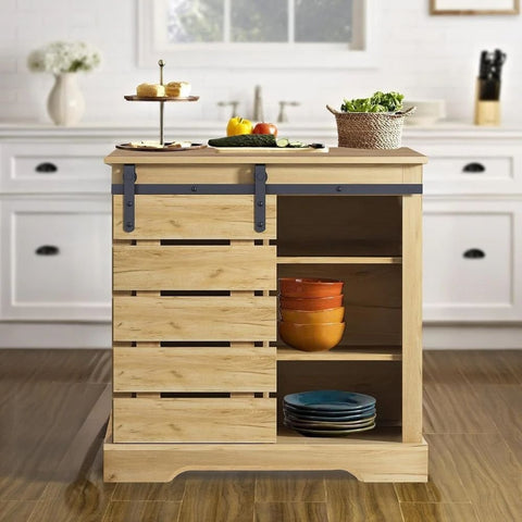 Solid Wood Kitchen Cabinet | Pantry & Kitchen Storage Furniture – Oakvello