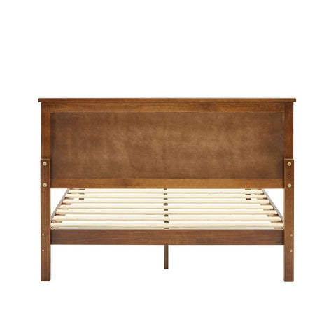 Solid Wood King Size Bed with Adjustable Height Headboard | Bedroom Furniture – Oakvello