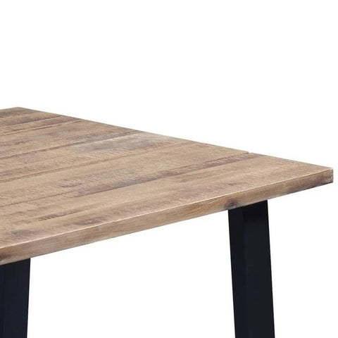 Brown Finish Solid Wood Dining Table | Kitchen & Dining Furniture – Oakvello