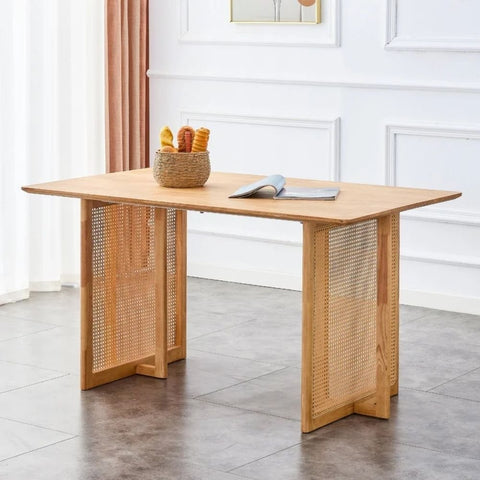 Mid-Century Solid Wood Dining Table | Retro Kitchen & Dining Room Furniture – Oakvello