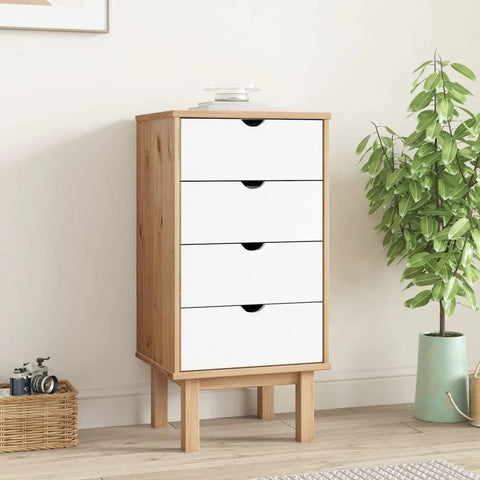 Solid Wood Chest Cabinet with Drawers | Bedroom & Living Room Storage – Oakvello
