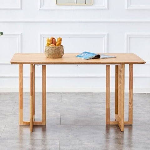 Mid-Century Solid Wood Dining Table | Retro Kitchen & Dining Room Furniture – Oakvello