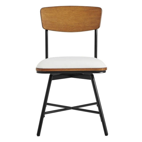 Solid Sheesham Wood Swivel Dining Chair Set of 2 | Kitchen Seating – Oakvello
